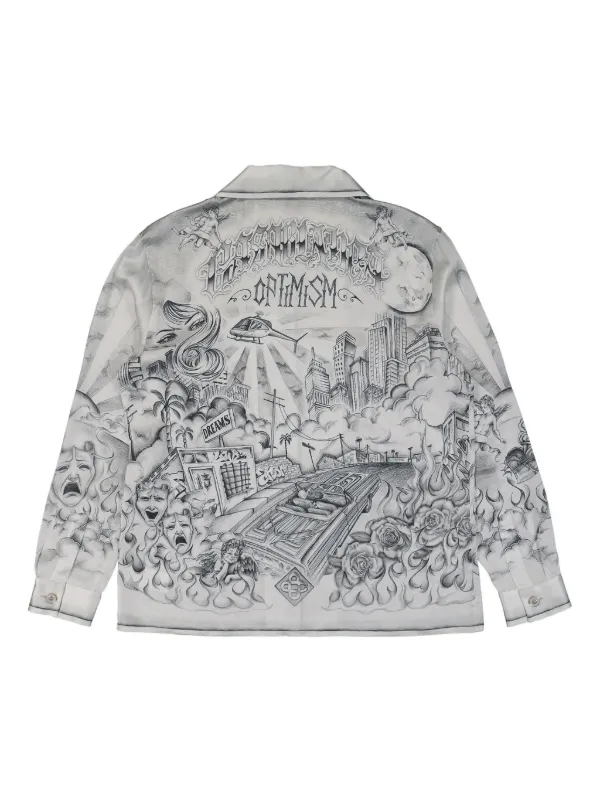 【関税込み】Casablanca シャツ Casablanca グラフィック シャツ | ホワイト | FARFETCH JP