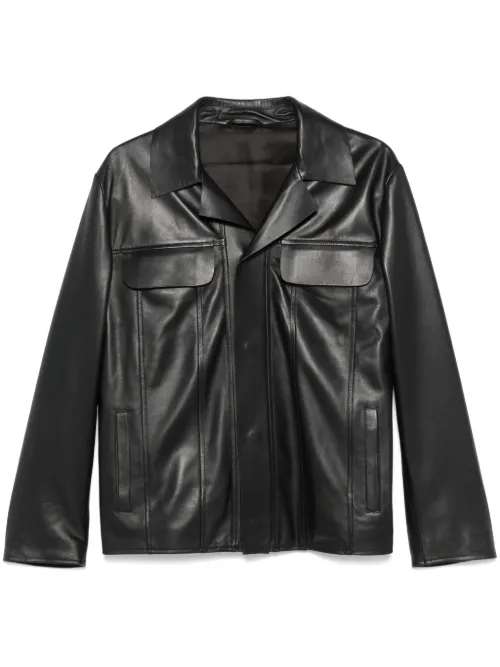 Veste de moto en cuir - Lardini - Modalova