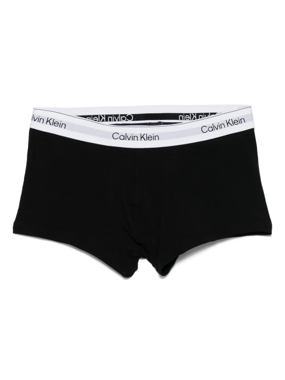 Calvin Klein Drie slips met logoband - Zwart