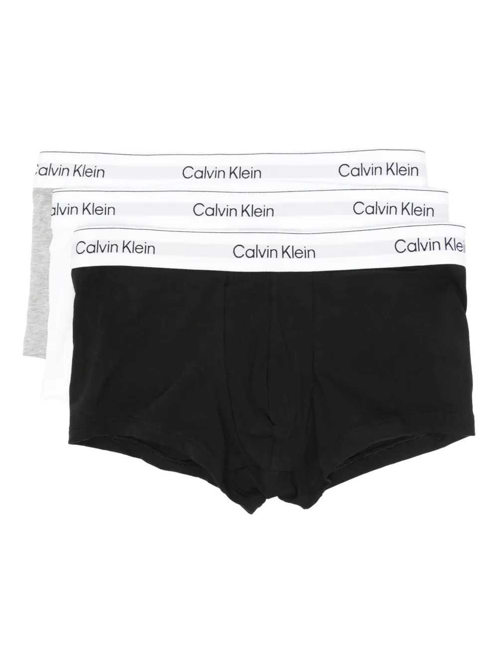 Calvin Klein logo-waistband briefs (pack of three) | Black | Image 1