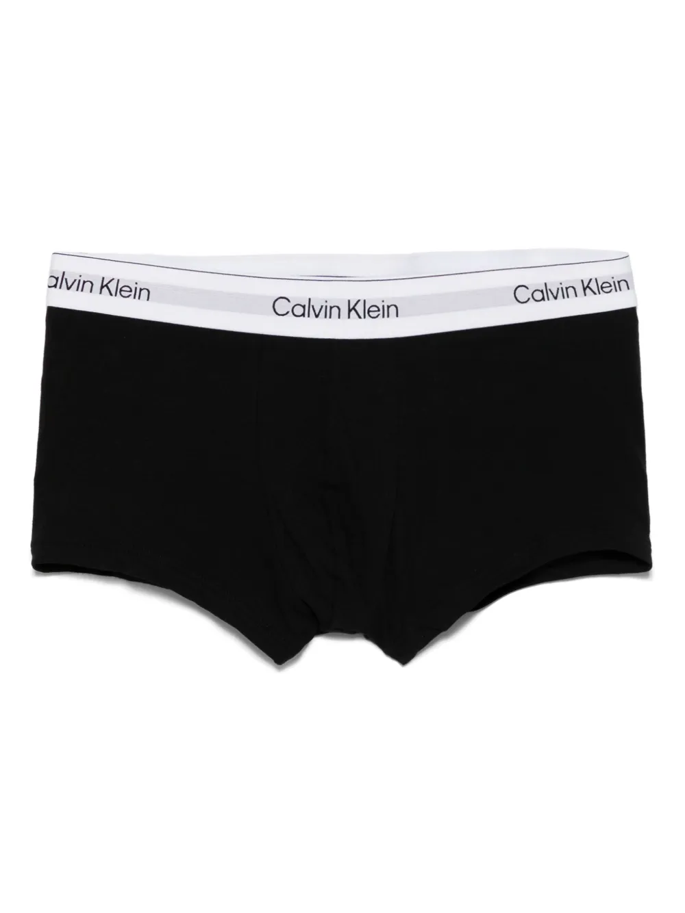 Calvin Klein Drie slips met logoband - Zwart