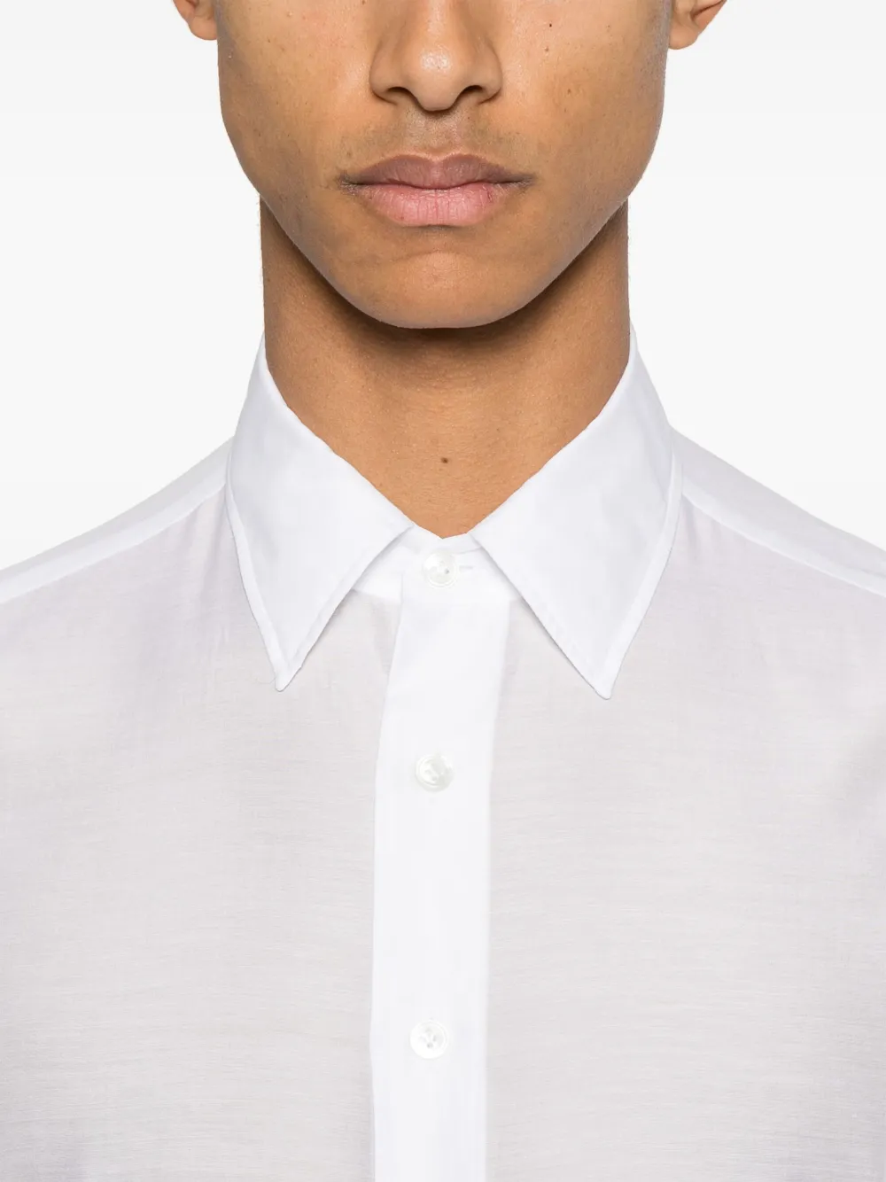 Lardini Organza overhemd Wit
