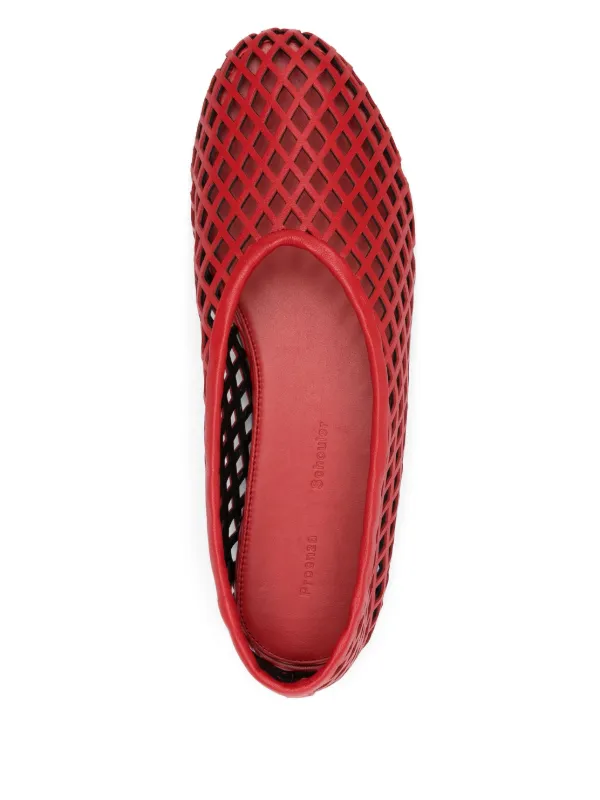 Proenza Schouler Tee Ballerina Flats | Red | FARFETCH