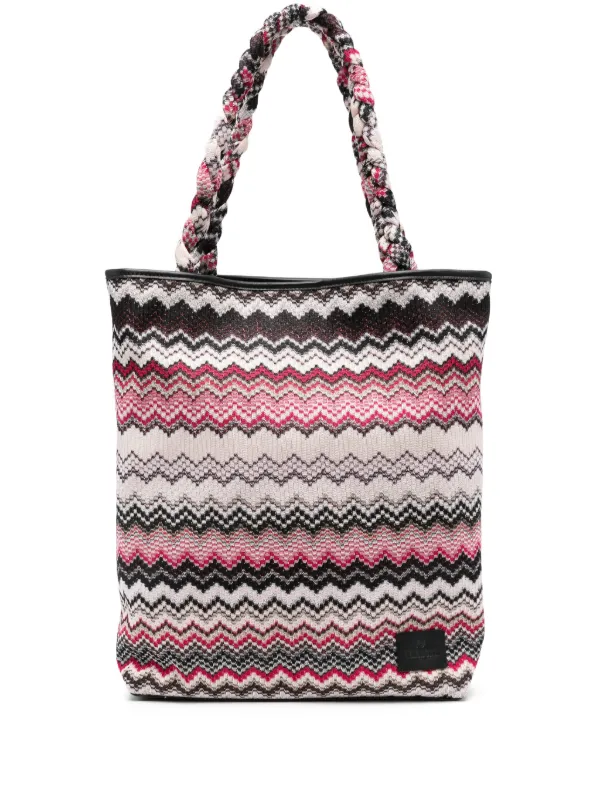 Missoni Wave Tote Bag in Black