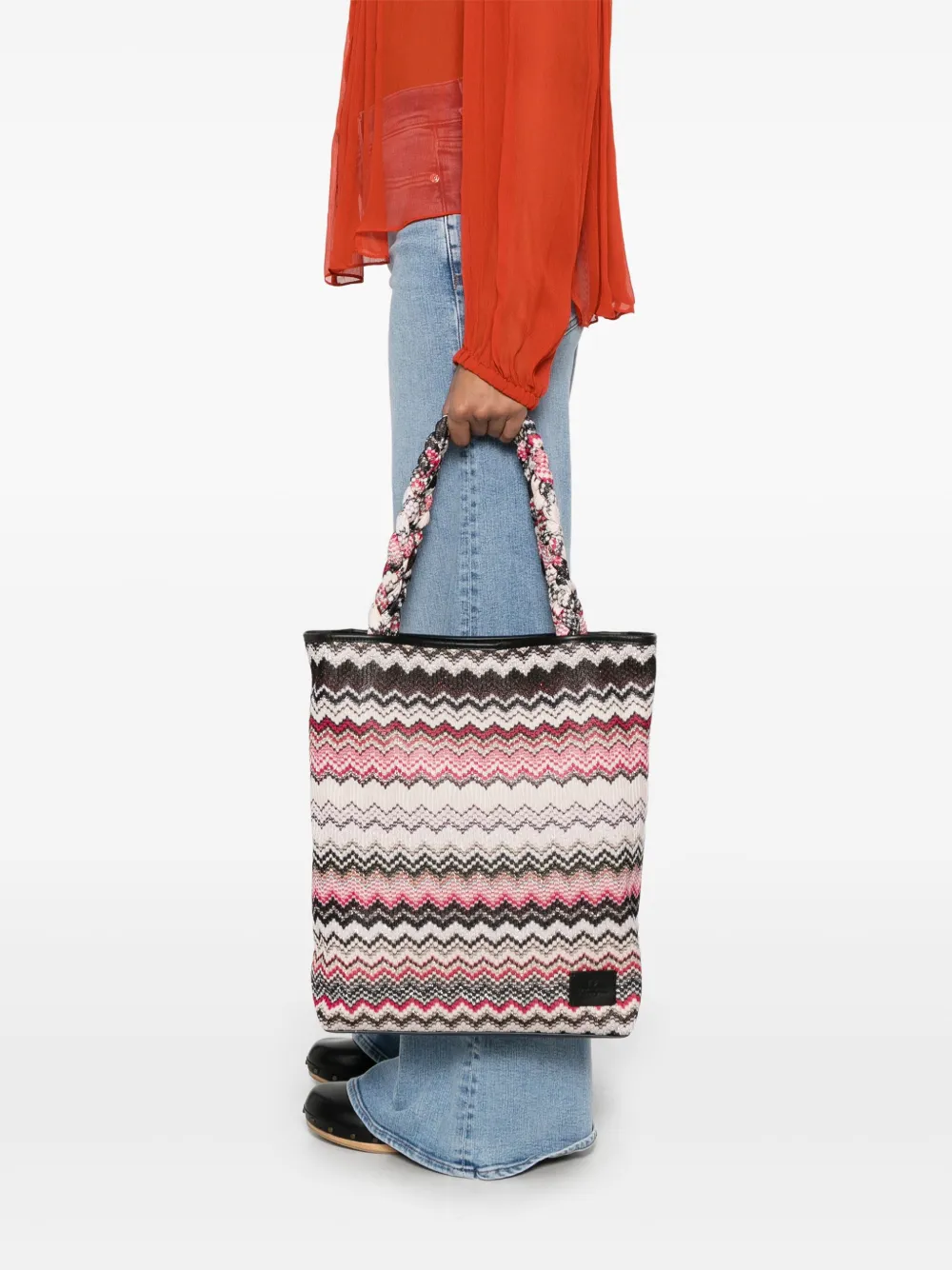 Missoni Wave shopper - Zwart