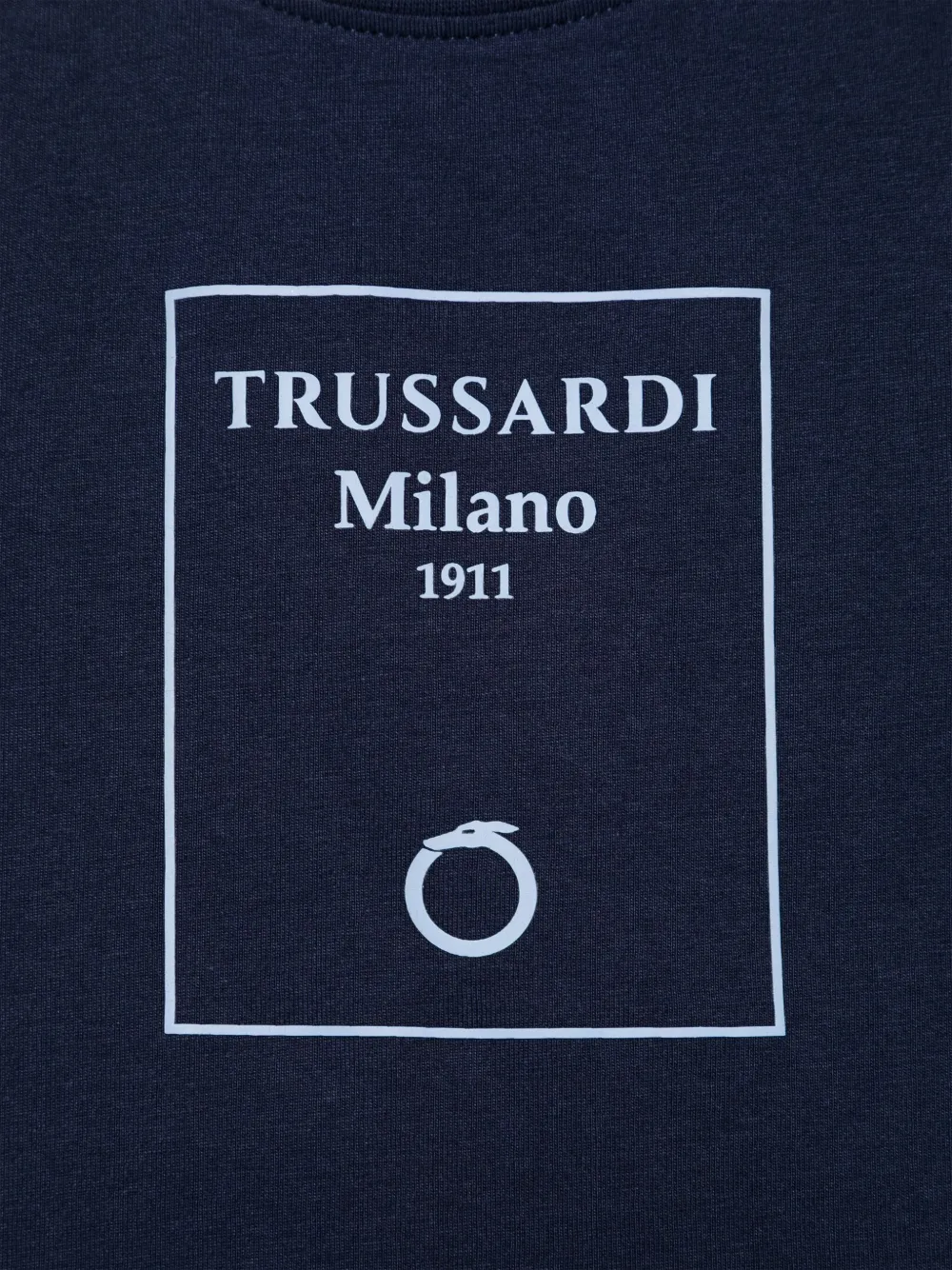 Shop Trussardi Junior Cotton T-shirt In Blue