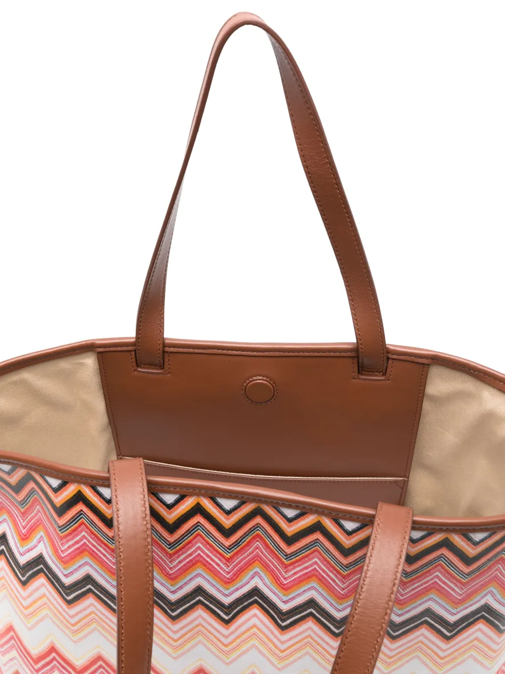 MISSONI LARGE CANVAS TOTE BAG 