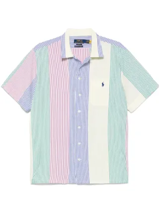 Polo Ralph Lauren パフスリーブ シアサッカーシャツ Polo Ralph Lauren シアサッカー シャツ | ブルー | FARFETCH JP