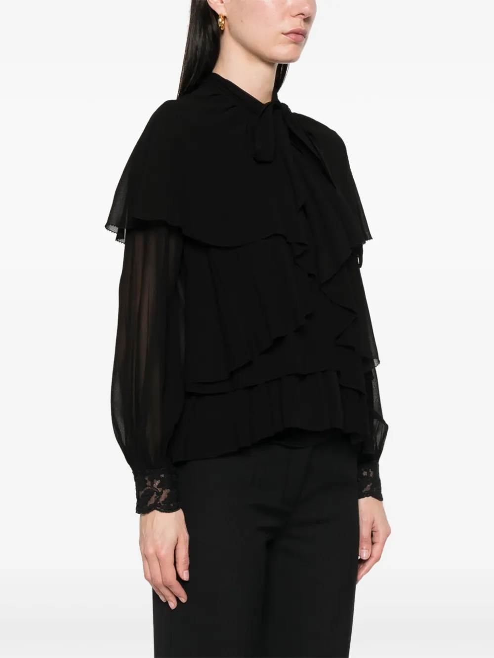 TWINSET Crêpe shirt Zwart