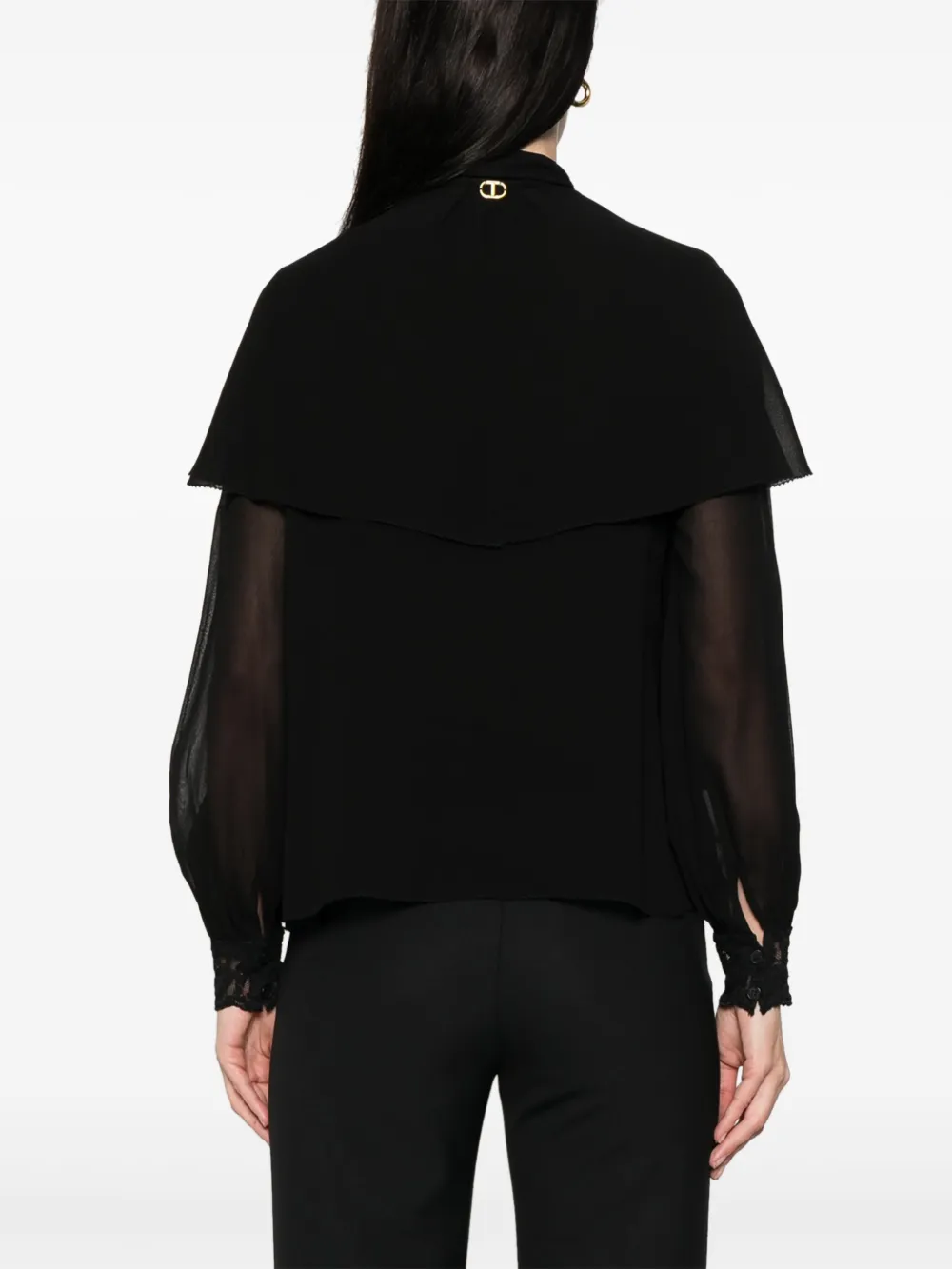 TWINSET Crêpe shirt Zwart