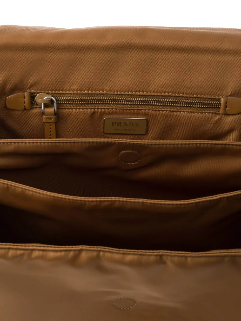 Prada Re-Nylon medium schoudertas Bruin