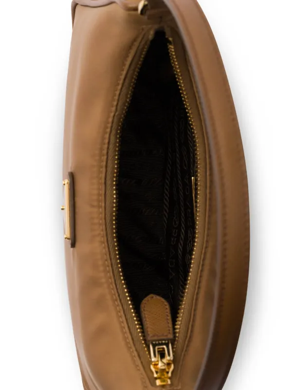Prada Mini Re-Edition 2005 Shoulder Bag | Brown | FARFETCH