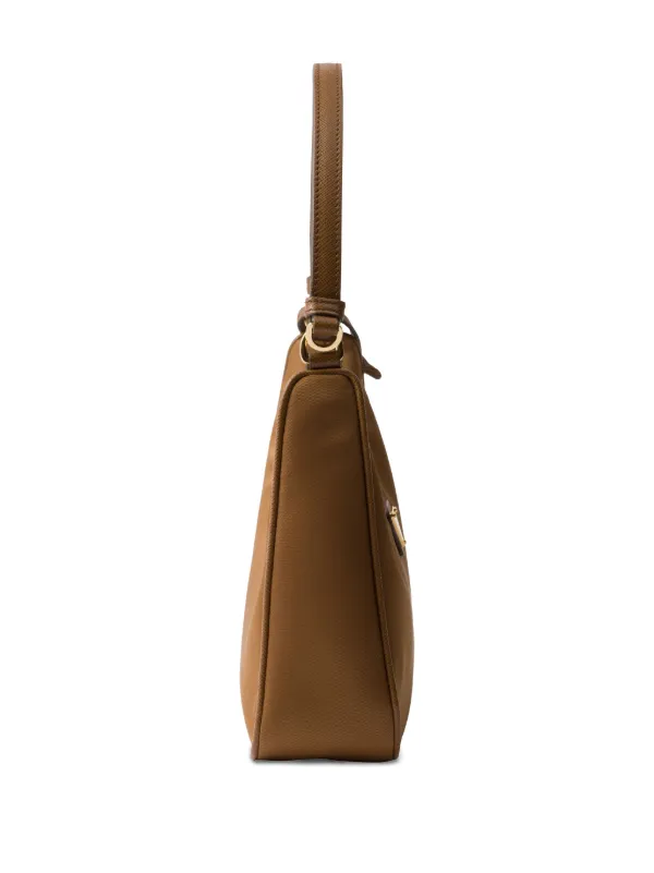 Prada Mini Re-Edition 2005 Shoulder Bag | Brown | FARFETCH