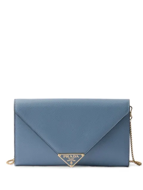 Prada mini Saffiano leather clutch bag