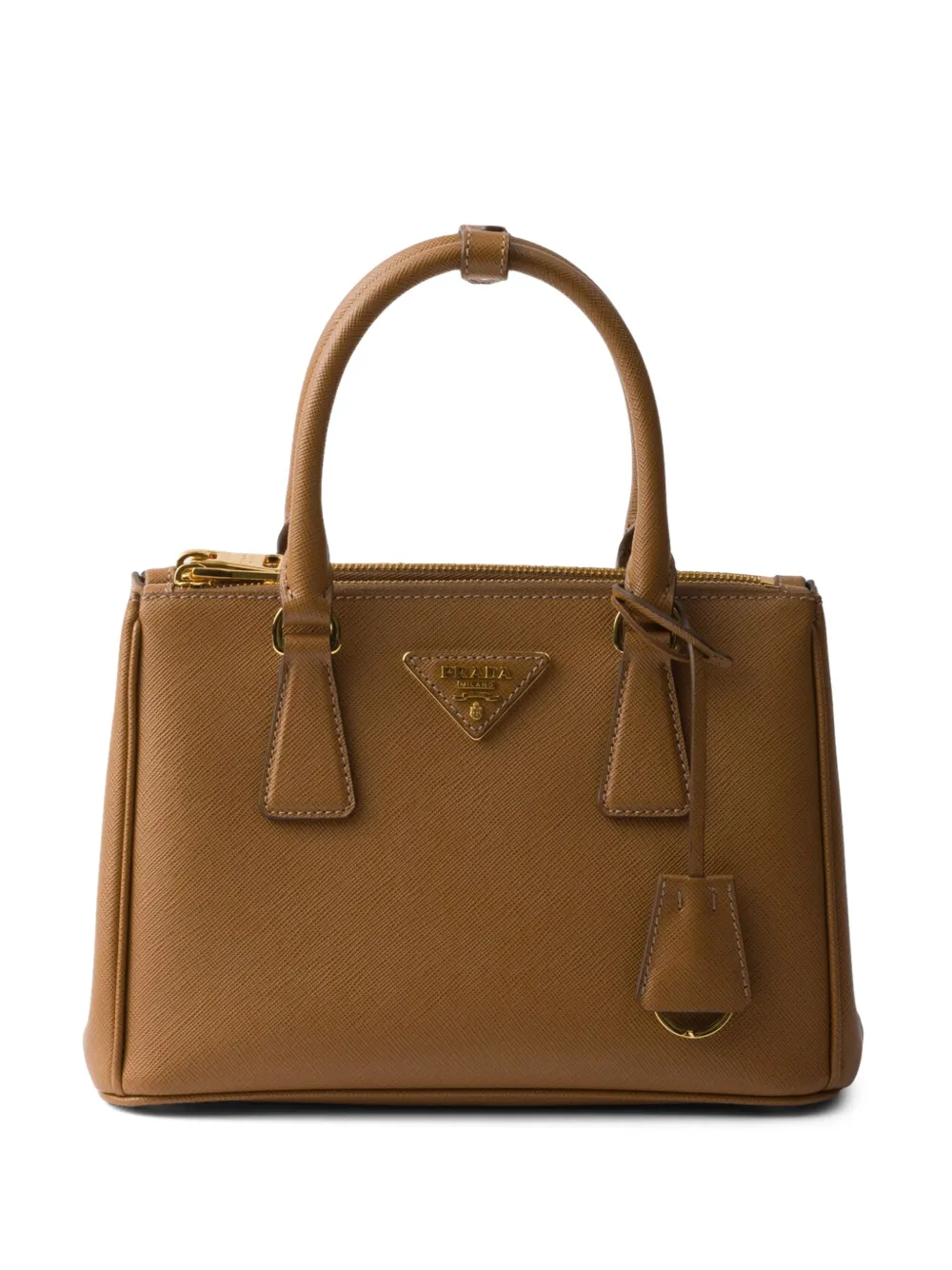 Prada Galleria Saffiano leren shopper Bruin