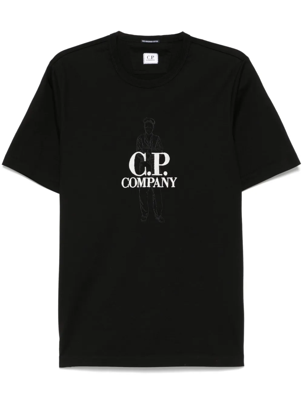 C.P. Company T-shirt met print Zwart