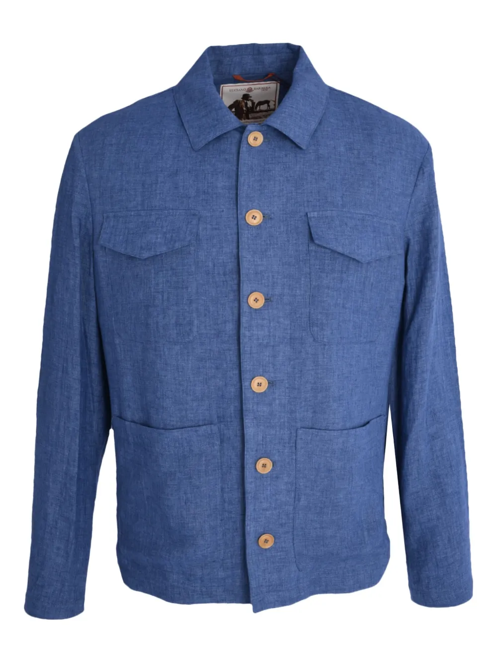 Luciano Barbera button-fastening patch-pocket jacket | Blue | Image 1