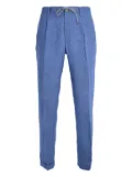 Luciano Barbera pleated drawstring trousers - Blue