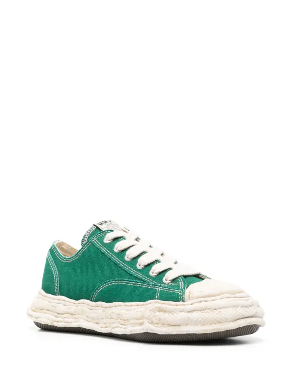 スニーカー Maison Mihara Yasuhiro Peterson23 Low Leather Sneakers Green Maison MIHARA YASUHIRO Peterson23 Sneakers | Green | FARFETCH