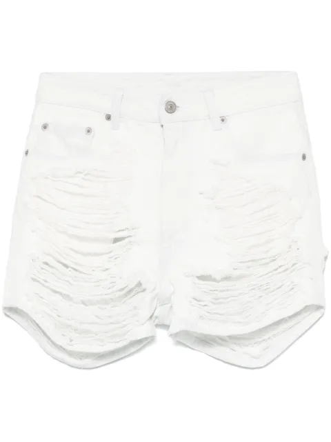 MM6 Maison Margiela distressed denim shorts 