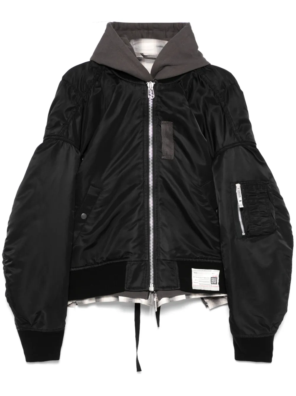 layered bomber jacket