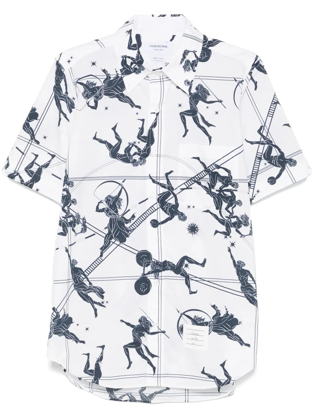 Thom Browne camisa Illustration | blanco | Image 1