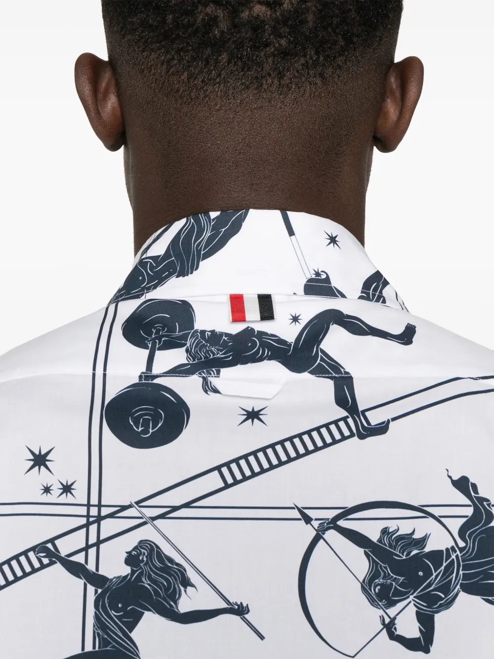 Thom Browne Overhemd met illustratie Wit