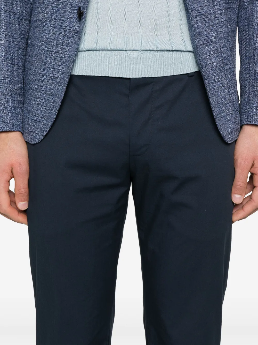 PT Torino Active broek met toelopende pijpen Blauw