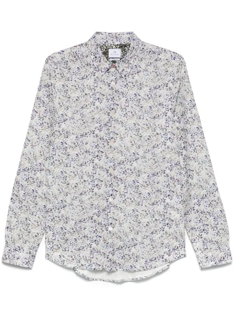 PS Paul Smith textured-floral-print shirt