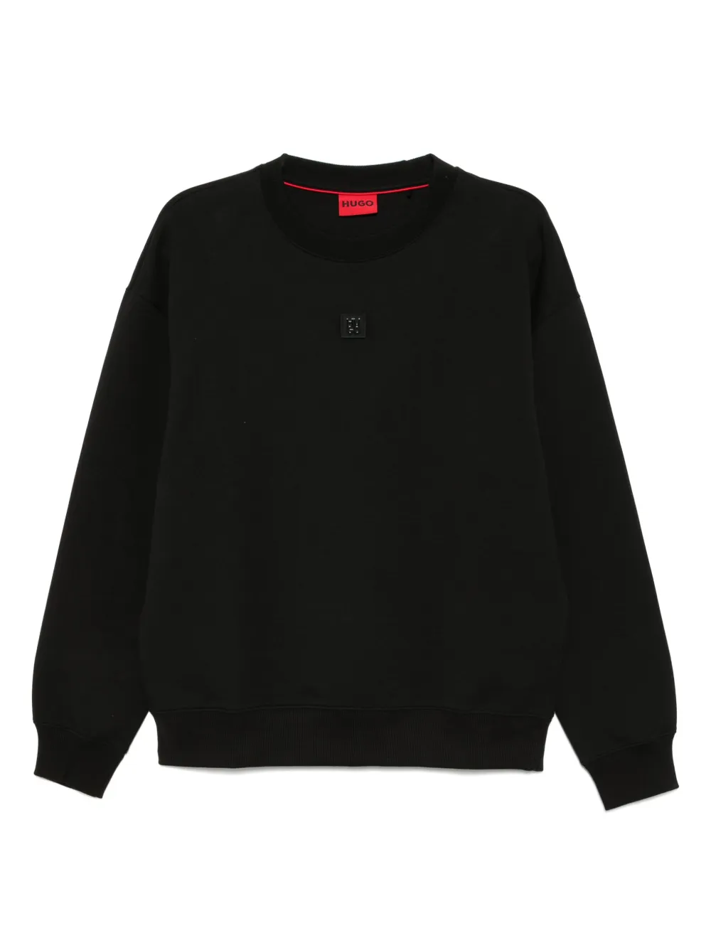 HUGO sweat à patch Stacked-Logo | noir | Image 1