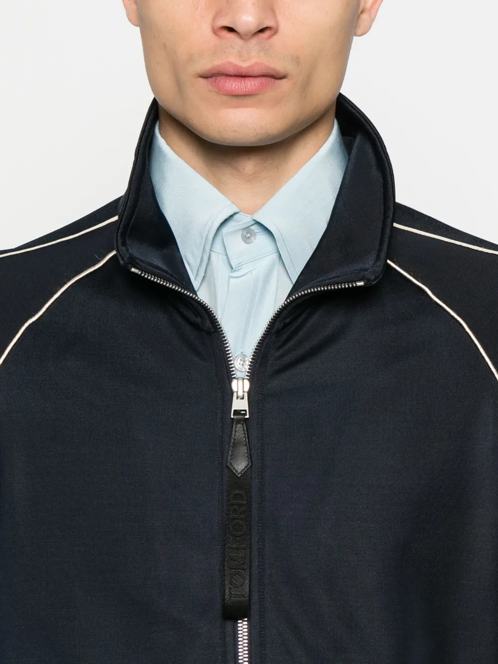TOM FORD PIPING-DETAIL SPORTS JACKET