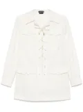 TOM FORD crossover-drawstring tunic - White