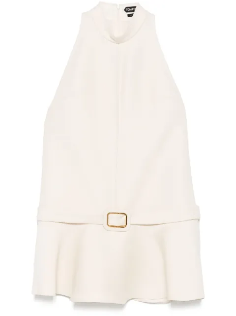 TOM FORD buckle-detail flared mini dress