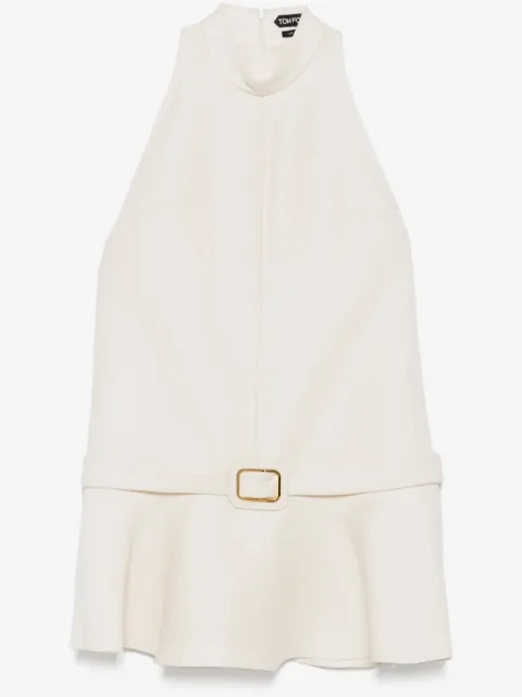 TOM FORD buckle-detail flared mini dress