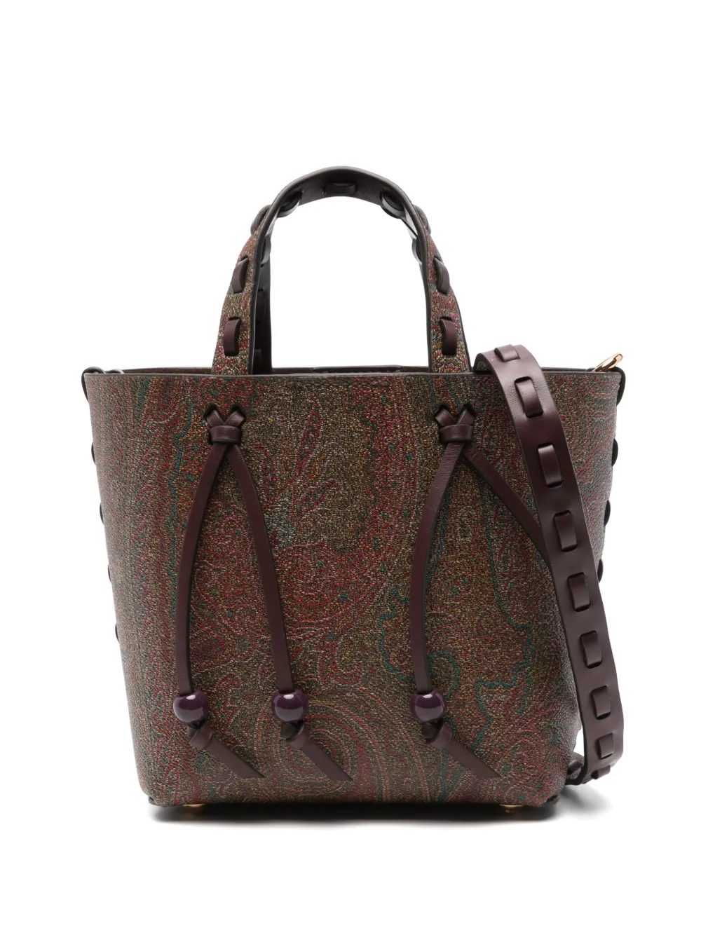 paisley-print mini bag