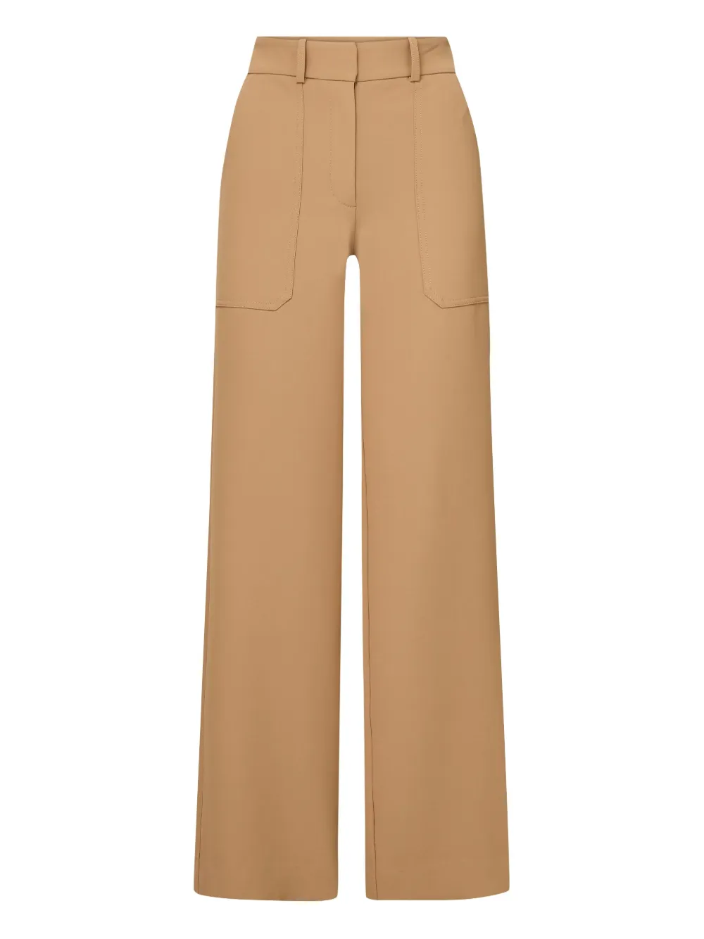 Veronica Beard Patch-pocket Pants In Brown