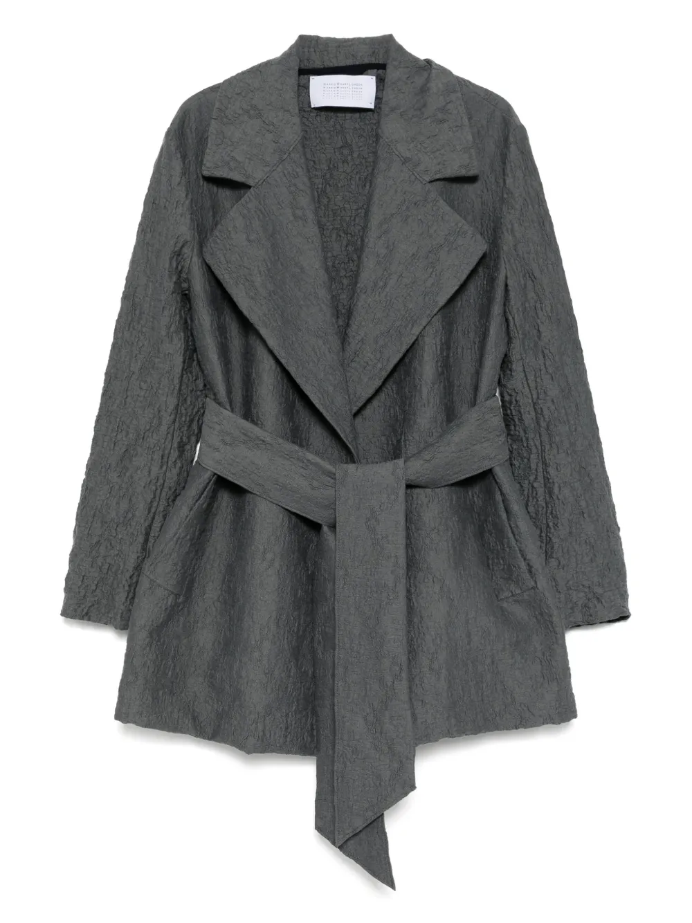 Harris Wharf London belted clutch jacket Groen