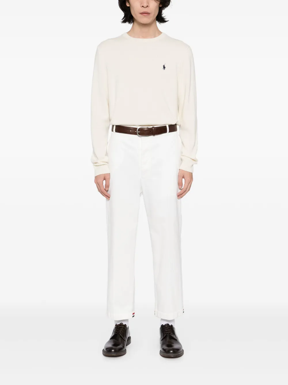 Polo Ralph Lauren Wollen trui met ronde hals Beige
