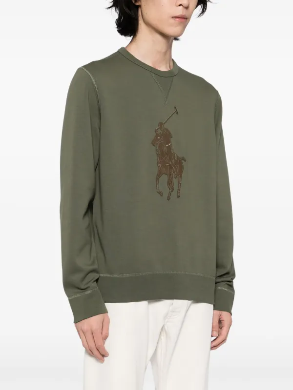 Polo Ralph Lauren Prl Vintage L ロゴ スウェットシャツ | グリーン