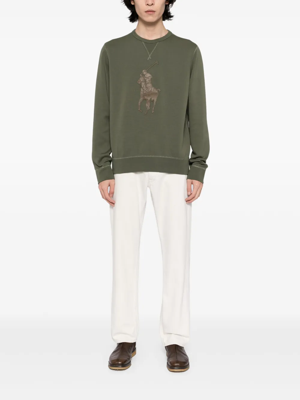 Polo Ralph Lauren Prl Vintage L Logo sweater Groen