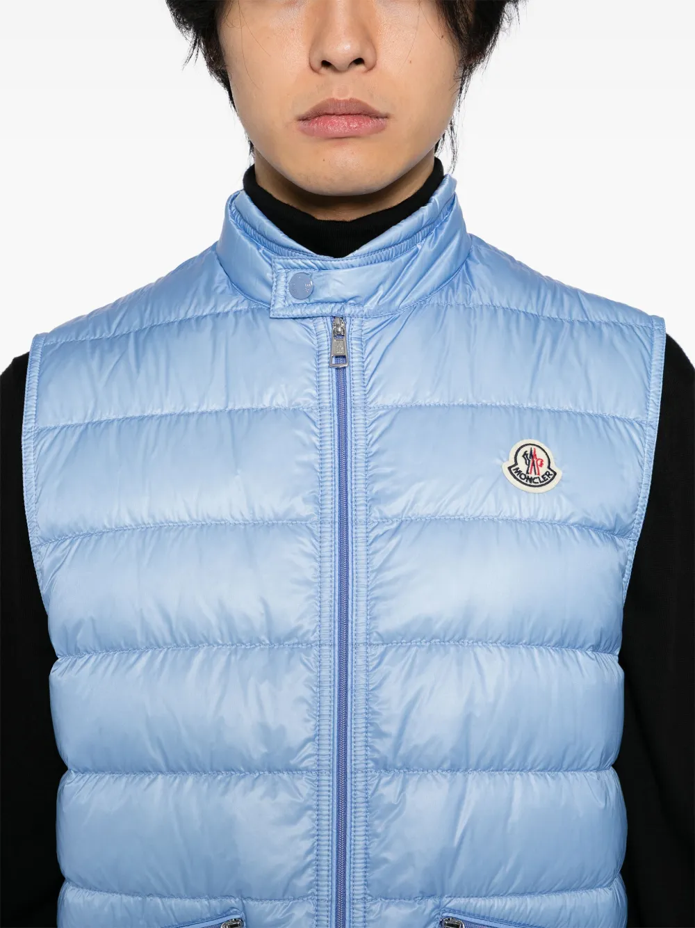 Moncler Longue Saison Gui Jacket In Blue