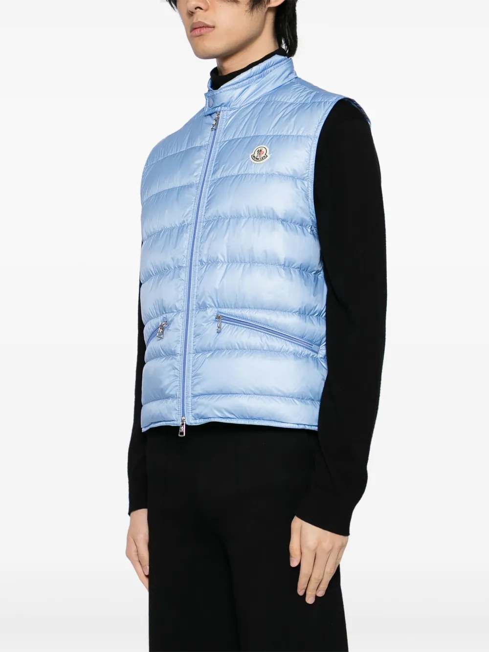 Moncler Longue Saison Gui Jacket In Blue
