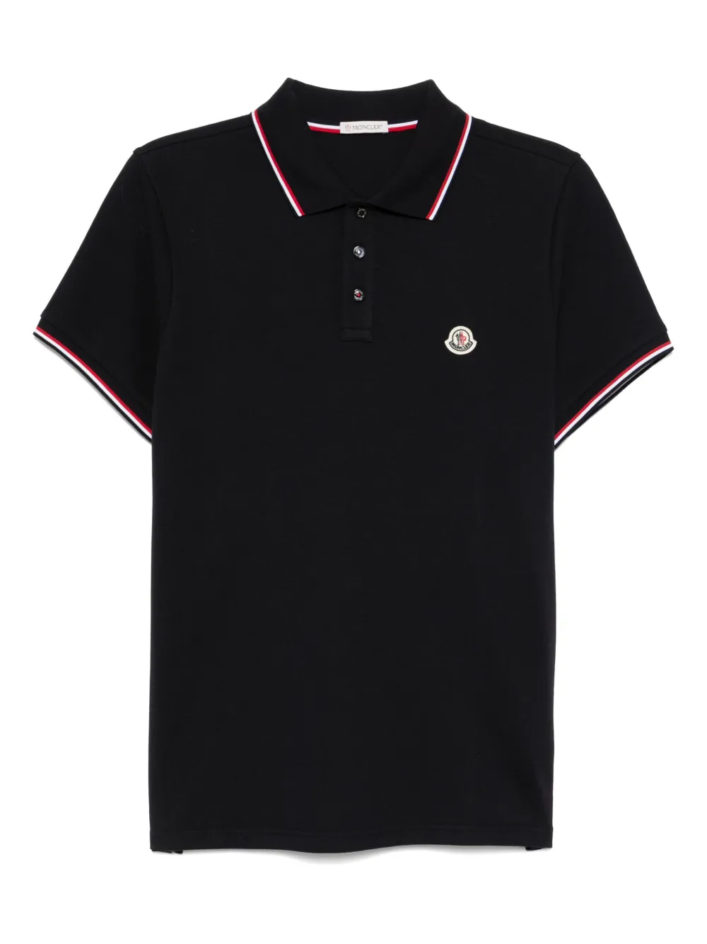 Moncler Poloshirt met logopatch Blauw