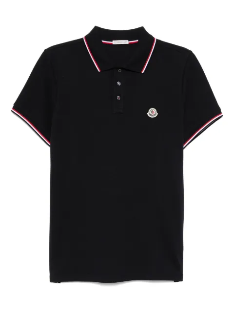 Moncler logo-patch polo shirt