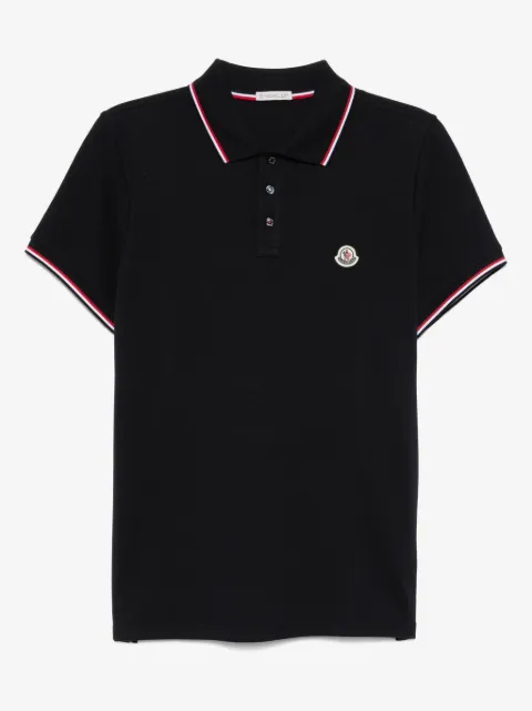 Moncler logo-patch polo shirt
