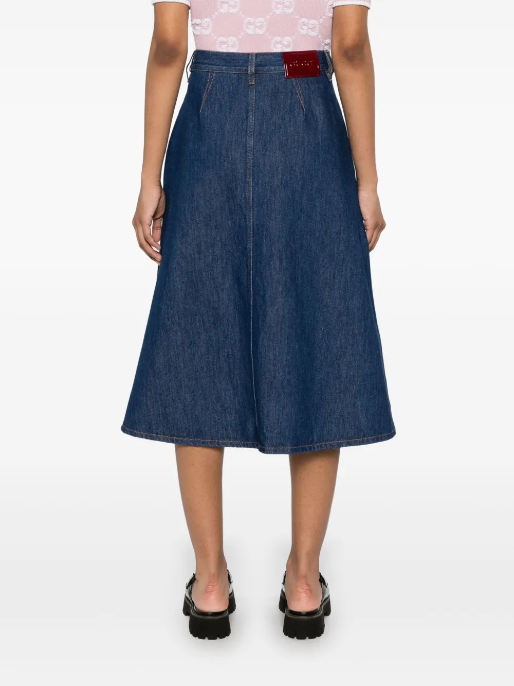 GUCCI DENIM MIDI SKIRT 