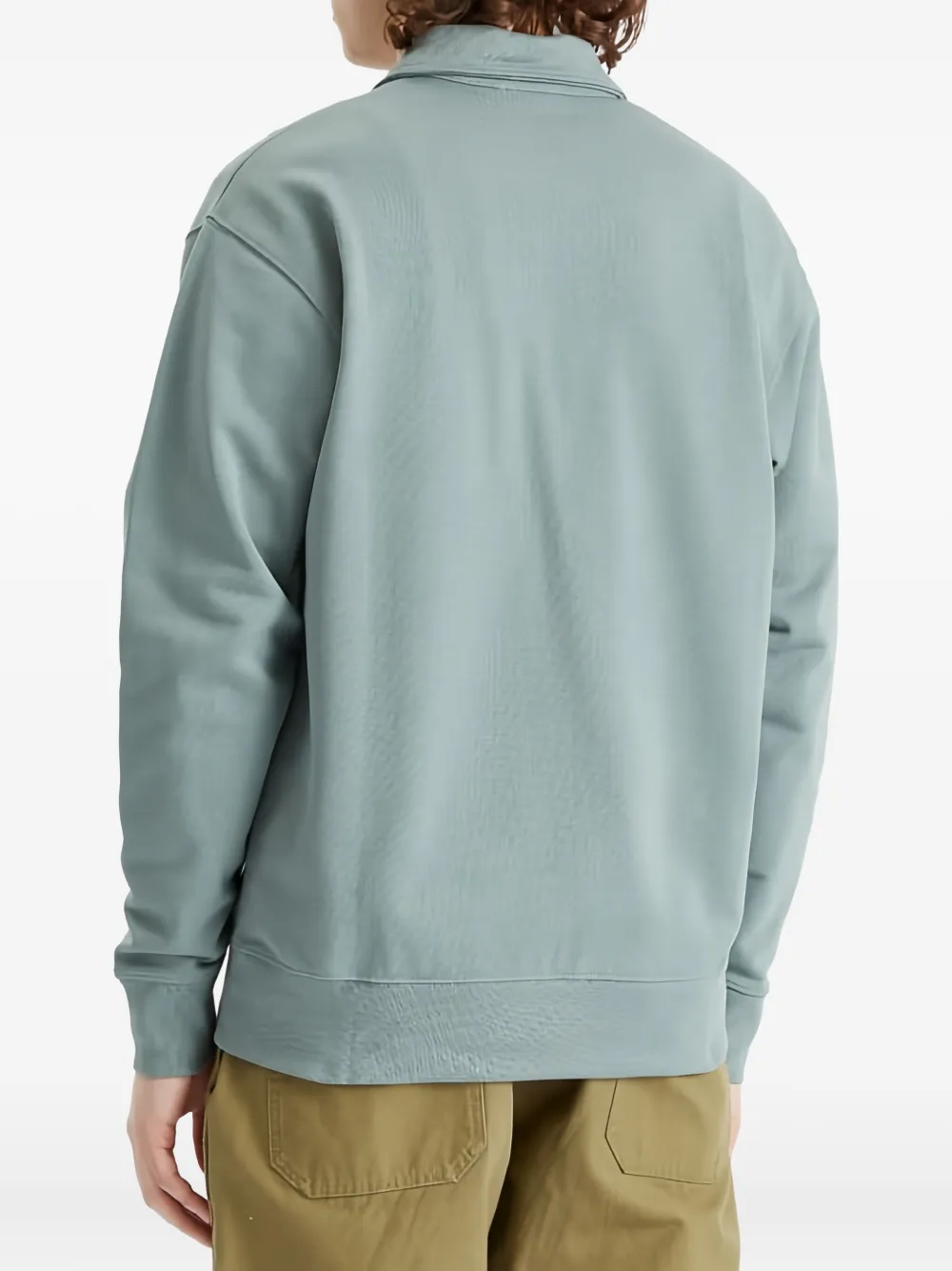 Norse Projects Sweater met halve rits Blauw
