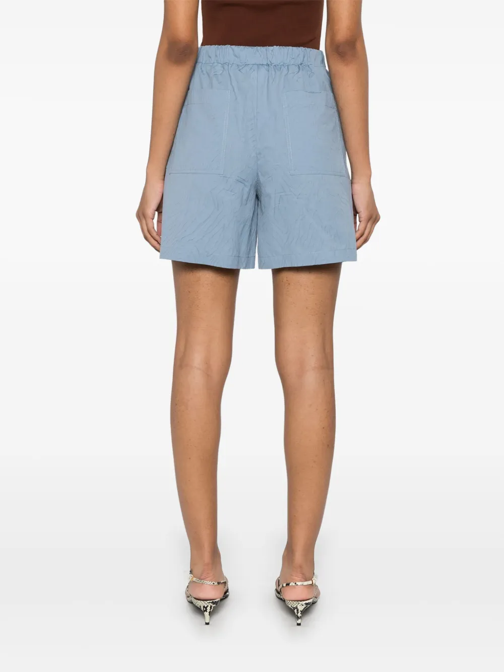 Brunello Cucinelli Shorts met jacquard Blauw