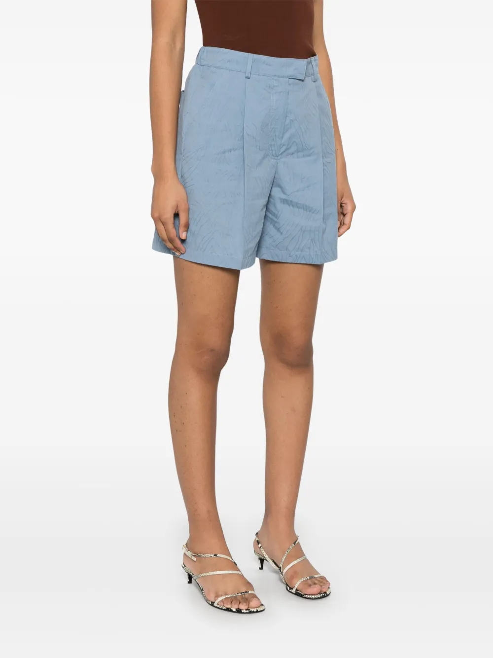Brunello Cucinelli Shorts met jacquard Blauw