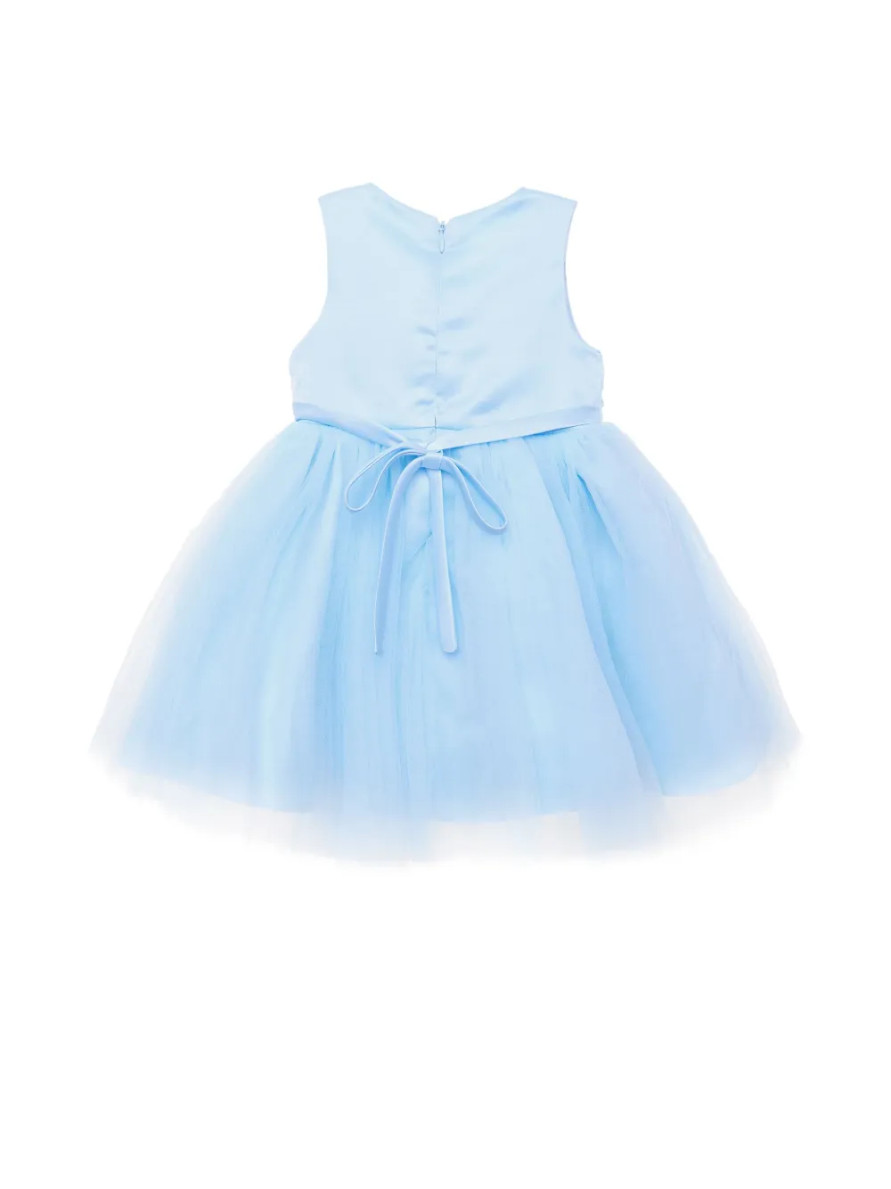 IAME KIDS Jurk met bloemenpatch Blauw
